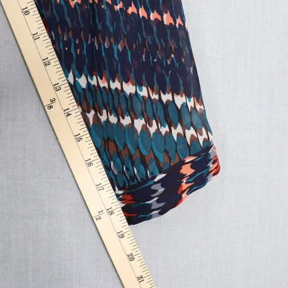 Cato Plus Size 22/24 Dress V-Neck Multicolor Formal Maxi Chevron Bead Detail - Picture 13 of 16